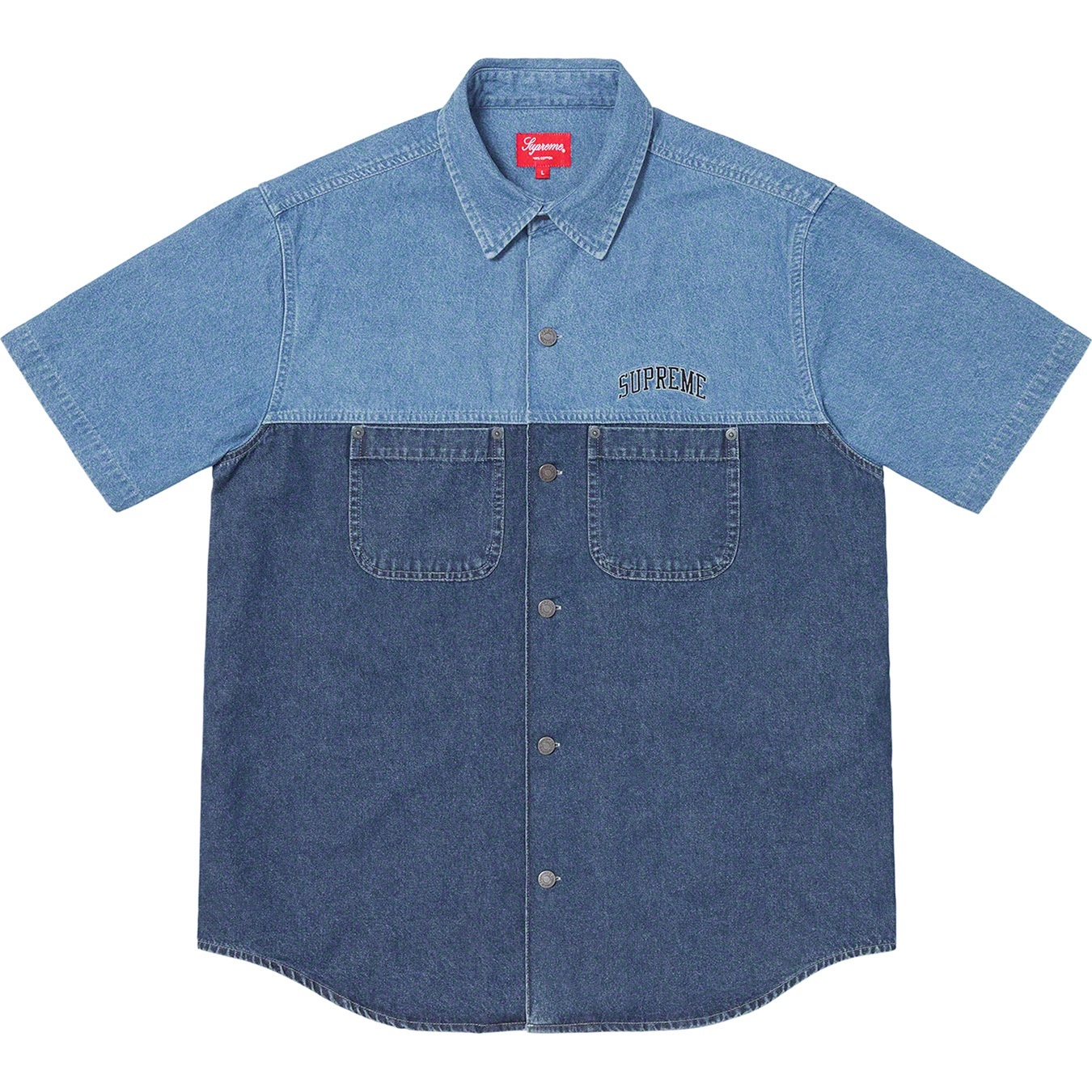 2-Tone Denim S/S Shirt view 4